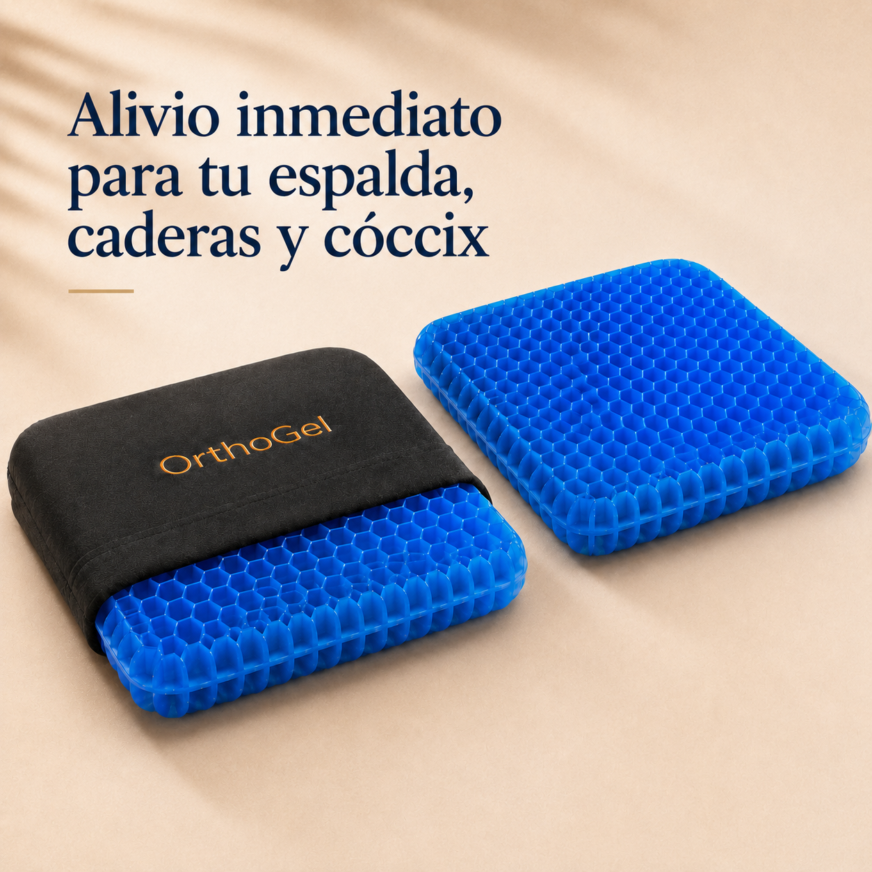OrthoGel™ Cojín Ergonómico [Alivio y Comodidad al Sentarte]