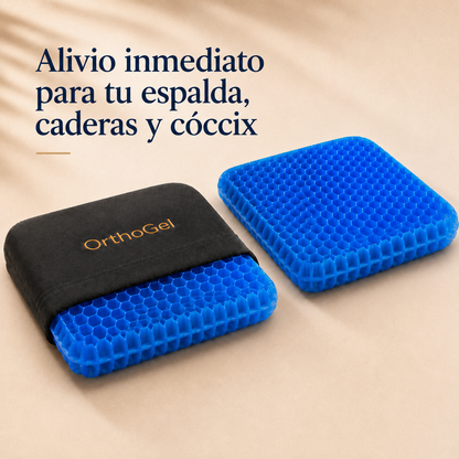 OrthoGel™ Cojín Ergonómico [Alivio y Comodidad al Sentarte]
