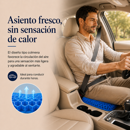 OrthoGel™ Cojín Ergonómico [Alivio y Comodidad al Sentarte]